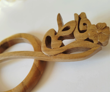 ست پین موی چوبی فاطمه