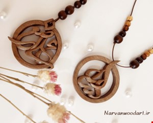 گردن آویز چوبی