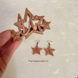 گیره مو و گوشواره ستاره