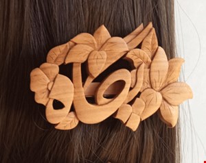 گیره موی چوبی پگاه